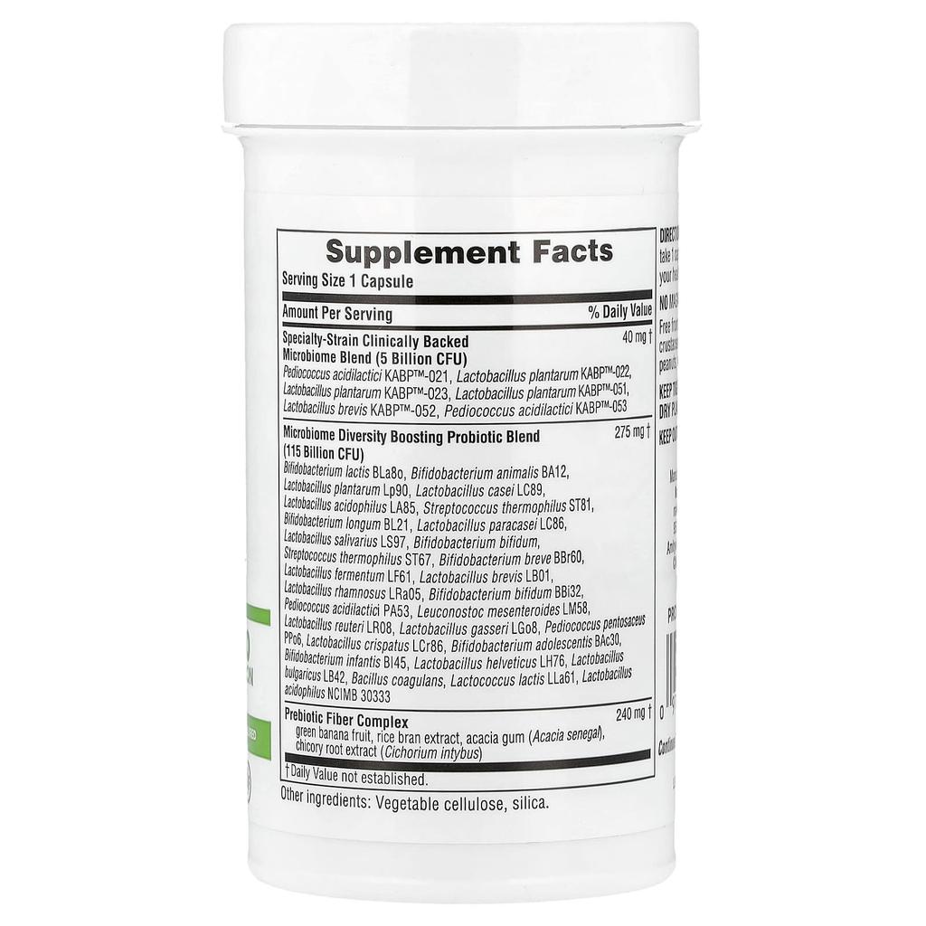 Gi Natural® Пробиотик Мега, 120 Миллиардов КОЕ, 30 Капсул