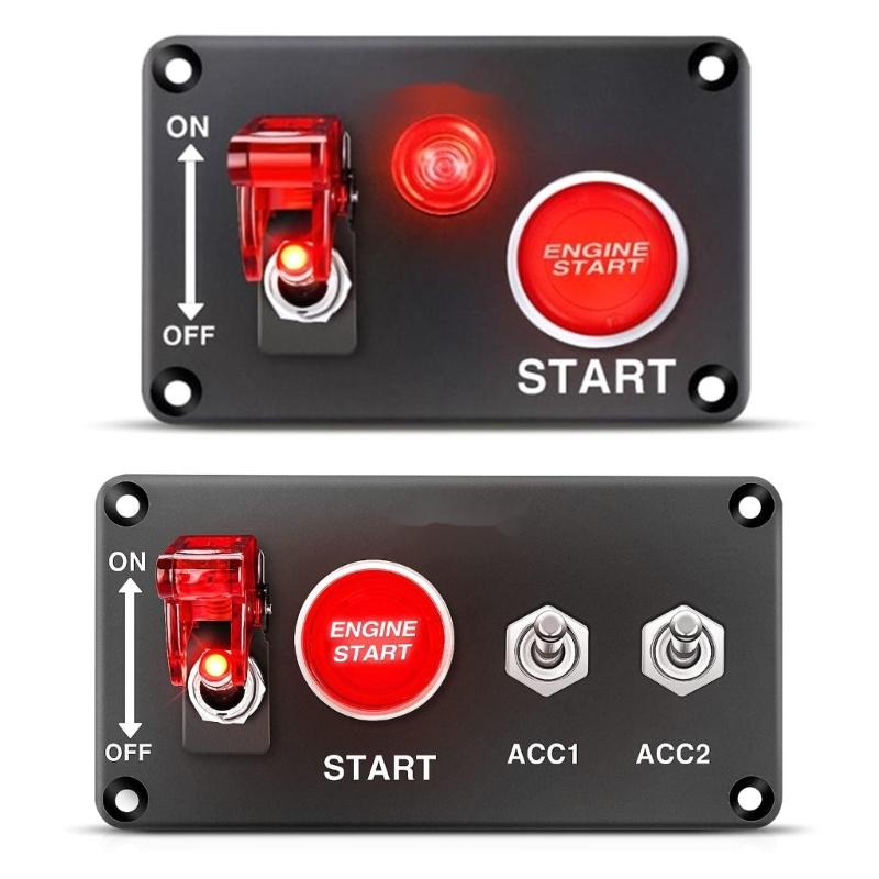Панель с кнопкой Start/Stop двигателя и замком зажигания 12V 40A
