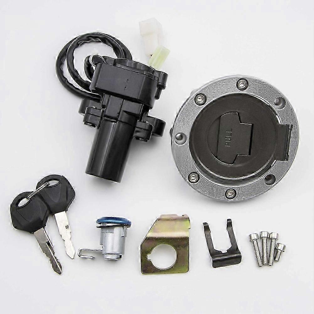 Ignition Switch Fuel Gas Cap Seat Lock Key Set for Yamaha YZF R1 02-03 07-22 R6 2004 2006-2022 FJR1300 2001-2022 FZ6
