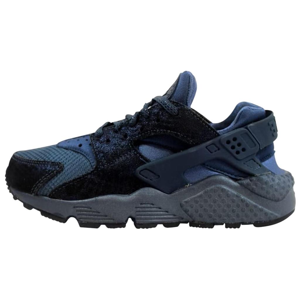 Nike Air Huarache Run Устойчивые к истиранию Низкие Повседневные Беговые Кроссовки Женские Морской Синий 683818-900