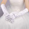 Opera Evening Party Wrist Stretch Satin Prom Costume Accessories Finger Long Gloves Wedding Gloves