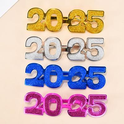 2025 очки рамка фотобудка реквизит новогодние украшения вечеринки принадлежности для детей Взрослые подарки Navidad 2024 рождественский декор