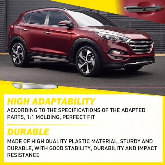 2X Exterior Door Handle Rear Left Right For 2016 2017 2018- Hyundai Tucson K