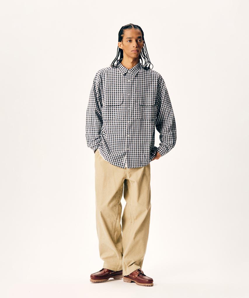 ESPIONAGE Corduroy Officer Pants Bone Beige