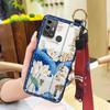 Shockproof Protective Phone Case For ZTE Blade A53 Pro Anti-dust For Mom Wrist Strap Waterproof Back Cover Elderly Lady