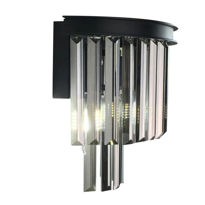 Американская спальня прикроватная лампа настенная лампа гостиная кабинет коридор лампа скандинавский свет роскошный современный хрустальный настенный светильник украшение комнаты