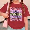 Katseye Print Girls Tshirt Toddler Top Summer Short Sleeve Tops Girl Group Katseye Graphic T Shirt Kids Casual Cotton Tshirt