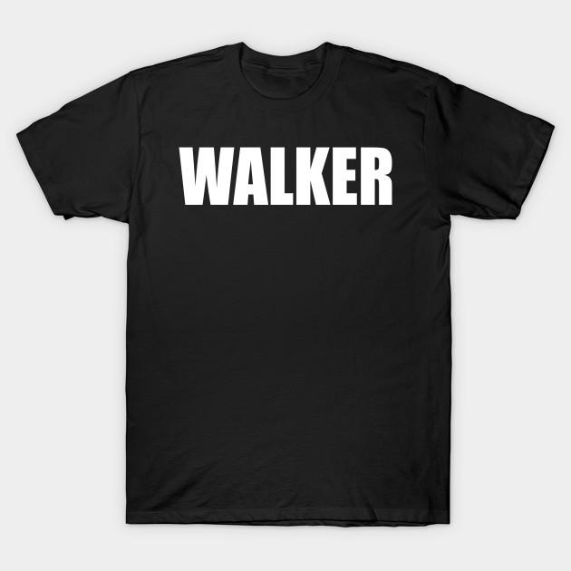 Men Black Print T-shirt Walker The Walking Dead No-Cut Transfer Paper Print Cotton Tshirt