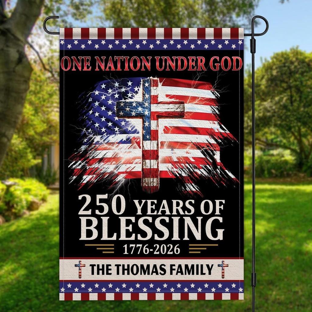 250 Years America Garden ag 1776-2026 Commemorative 250th Anniversary USA ag Patriotic Yard Decor Independence Day Celeb GGO