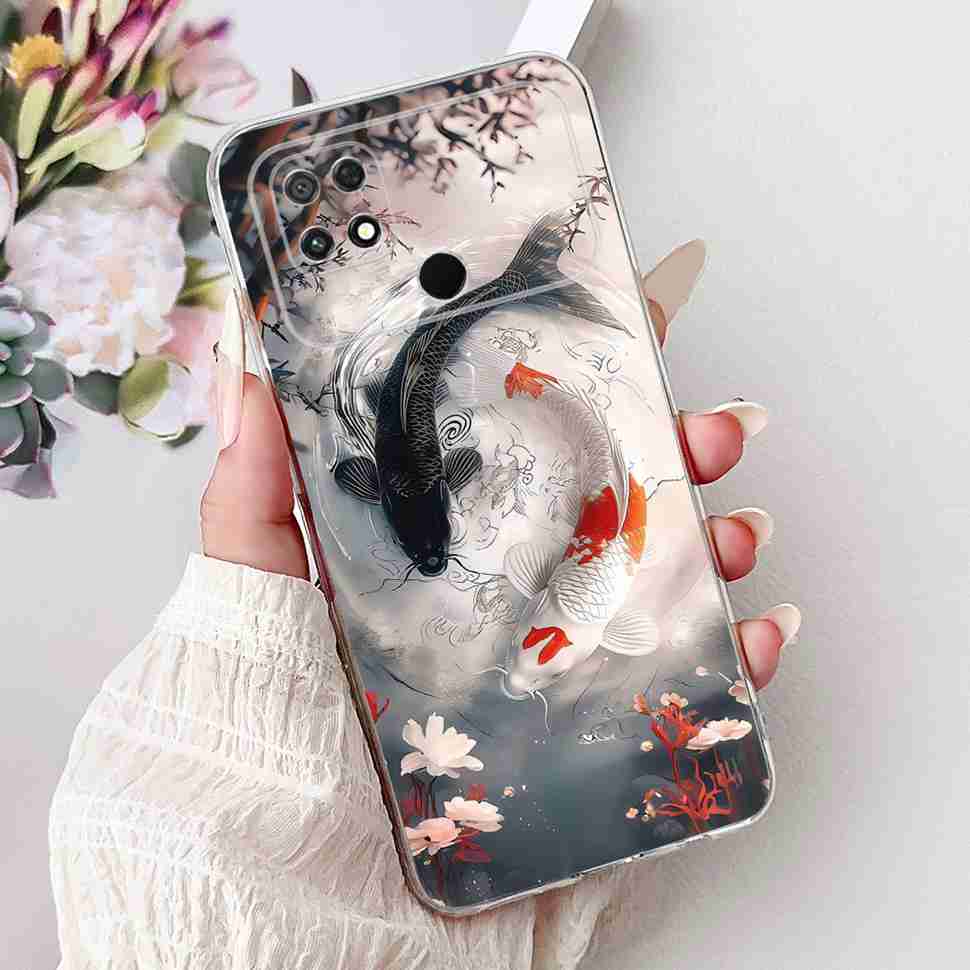 Для Xiaomi POCO C40 4G 6.71" Чехол Летний Свежий Стиль Лимон Мягкий Силиконовый Чехол Для Poco c40 C40 220333QPG Защитный Чехол Coque