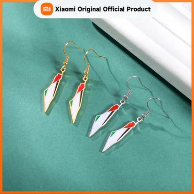 Xiaomi Palestine Map Enamel Pendant Earrings for Women Stainless Steel Jewelry Country Geography Drop Earring Gift Wholesale