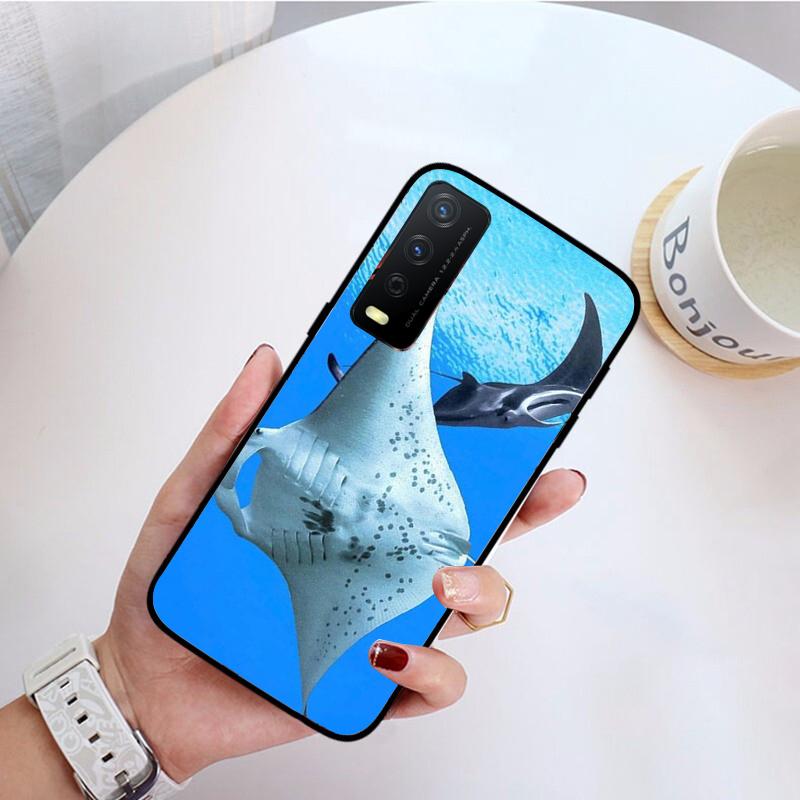 Чехол для телефона с изображением океанских животных Manta Ray для VIVO V21E V21 V23 V23E V2109 Y53S Y33S Y55 Y76 Y31 Y21 Y72 Y01 Y21S Y11S