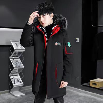 Плюс размер модная зимняя куртка мужская одежда парка мужская толстая теплая длинная куртка мужская куртка с капюшоном черная 5XL
