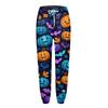 Женские повседневные модные спортивные штаны с принтом на Хэллоуин, повседневные брюки