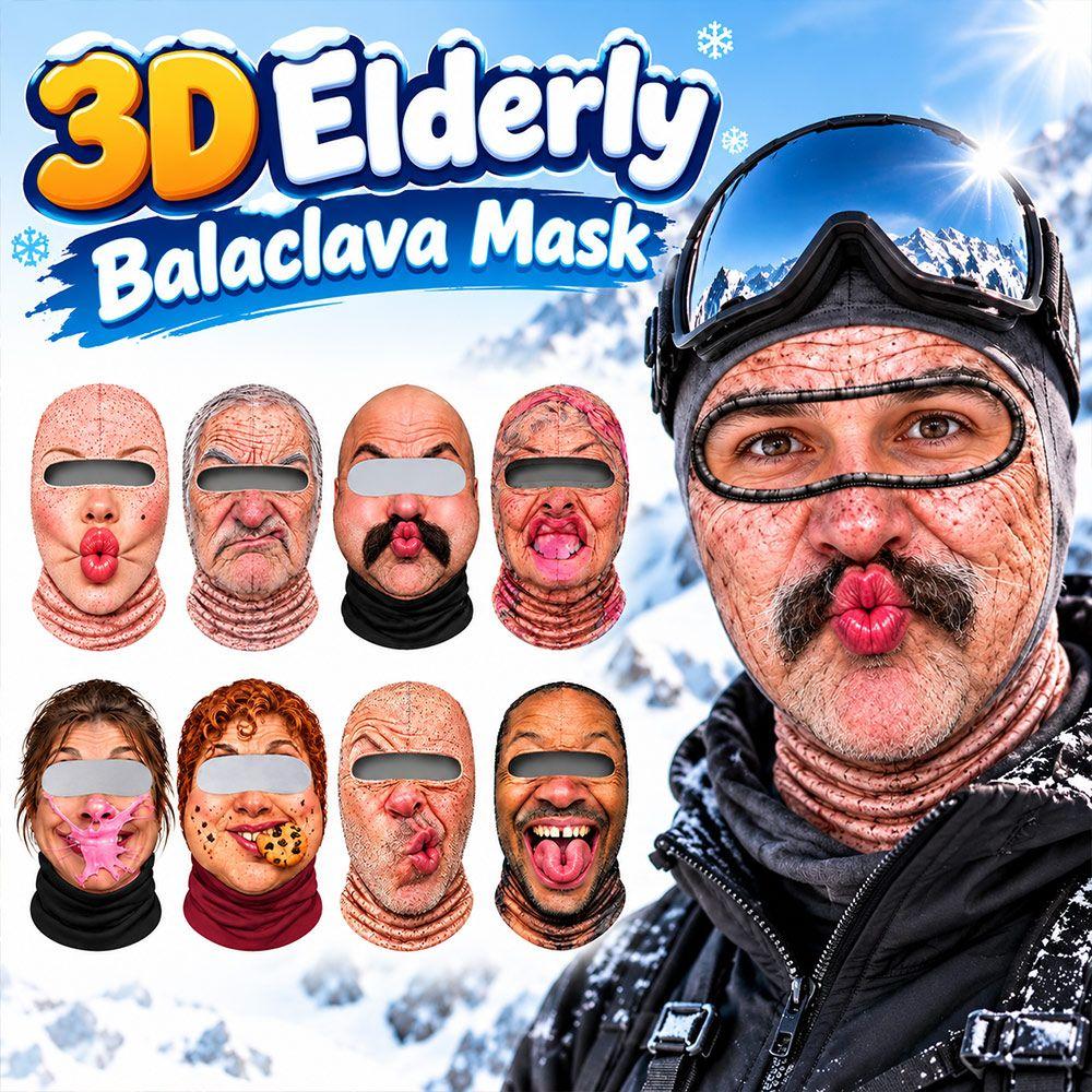 Breathable Old Man Balaclava Face Mask Full Face Mask For Outdoor/Cycling/Pranks/Party
