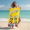 1Pc Cuphead Mugman Adventure Beach Towel Microfiber Beach Towel Thin Absorbent For Beach Swimming Yoga Bath Sports 0917249