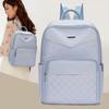 Solid Color Backpack Women Travel Large Capacity Backpack