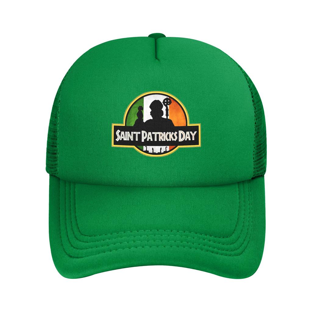 happy saint st patricks day Foam Trucker Hats Unisex Summer Breathable Mesh Golf Cap Hat Fashion Sun Cap Adjustbale
