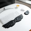 Angel Wing Keyboard Wrist Rest Ergonomic Wrist Support Pad Silicone Mouse Wrist Rest Laptop Wrist Cushion for Office Gaming