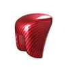 ABS Red Fiber Gear Shift Head Cover Decorate Trim For Honda Civic 11th -