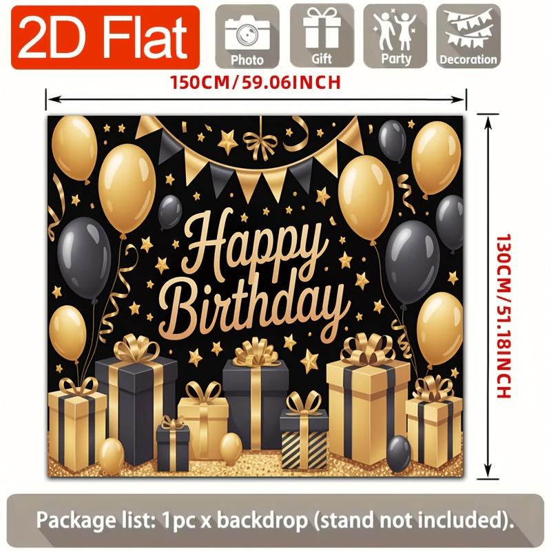Two-dimensional plane, [party backdrop fabric] Two-dimensional plane banner, 1 piece birthday celebration themeDJH