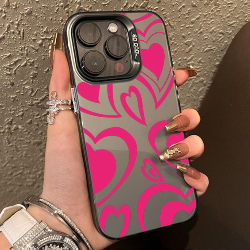 Чехол для телефона iPhone 16 15 14 Pro Max 11 12 13 X XR XS 7 8 Plus SE Fashion Latte Coffee Love Heart противоударный бампер IMD Cover