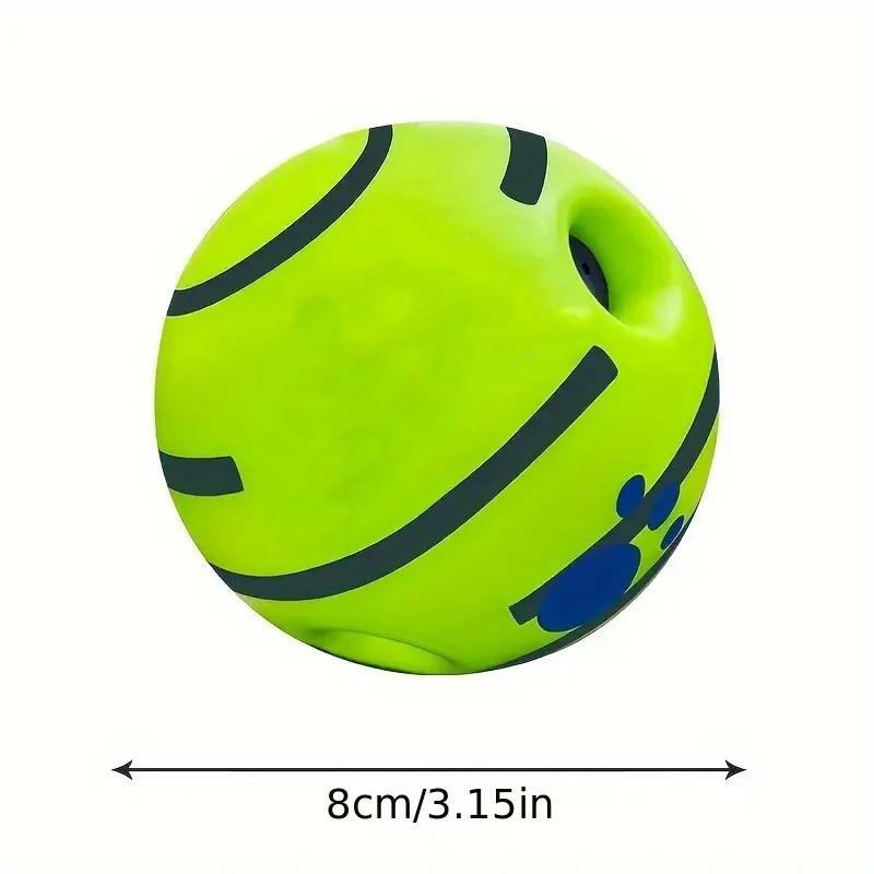 Dog Toy Wobble Wag Giggle Ball Getting Dog Attention Toy Giggle Sounds Ball When Rolled or Shaken for Pet Dog Fun