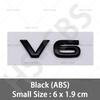 3D ABS V6 V8 Engine Displacement Logo Emblem Stickers for VW Volkswagen Car Styling Rear Trunk Tailgate Badge Decal Accessories