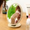 Portable Wooden Folding Makeup Mirror - Small, Standing Vanity Mirror for Dorms and Homes