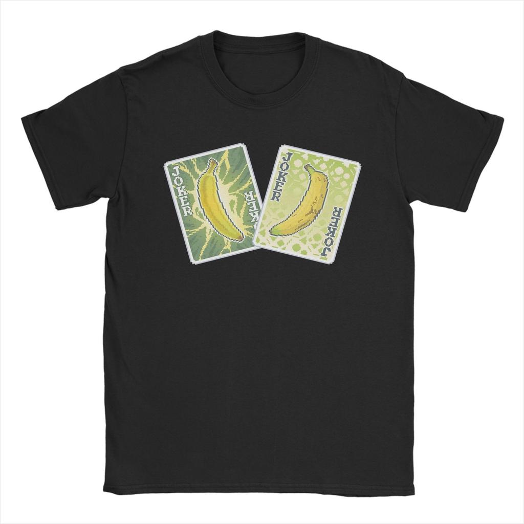 Summer Balatro Game Card Joker Printed Men's Round Neck T-shirt 100%Cotton Casual Street Hip Hop Breathable Short Sleeve Large