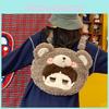 Same Style Star Cartoon Furry Bear Backpack Large Capacity Doll Bag Shoulder