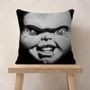 Horror Movie Chucky Childs Play Pillow Covers Cartoon Sofa Decorative Home Doublesided Printing Short Plush Cute Cushion