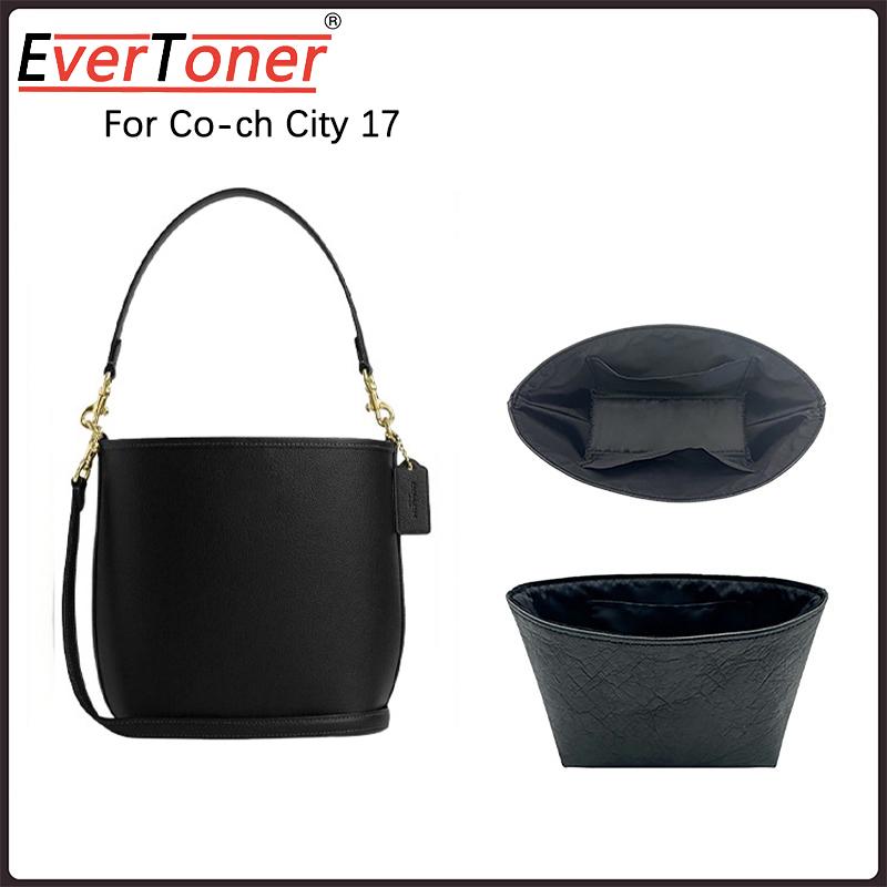 EverToner Microfiber Paper Liner Insert for Co-ch City 17 Bucket Bag Waterproof Lightweight Organizer with Storage Inner Support
