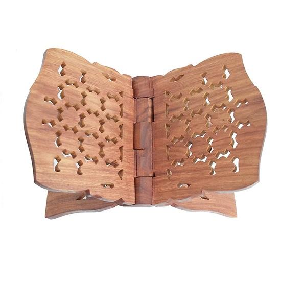 Деревянная подставка Sheesham коричневого цвета Rehal ручной работы премиум-класса Гита Коран, Библия, Рамаяна, Священная книга, 38,1 см