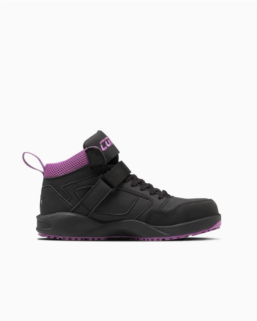 Safety Protective RUN SLAM Cm [Converse] Shoes, Sneakers, 'N PS, Black/purple, 26.0