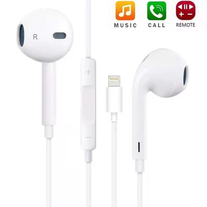 Earbuds with Lightning Connector (Built-in Microphone & Volume Control) Headphones Compatible iPhone 13 12 SE 11Xs Xr X 7 8 6 6s All iOS System