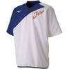 Теннисная одежда Japan Piste с длинным рукавом Standard Dynamotion Fit Sweat Absorbent Quick Dry 62JC9X01 White x Rislex Blue Japan XS to Japan size