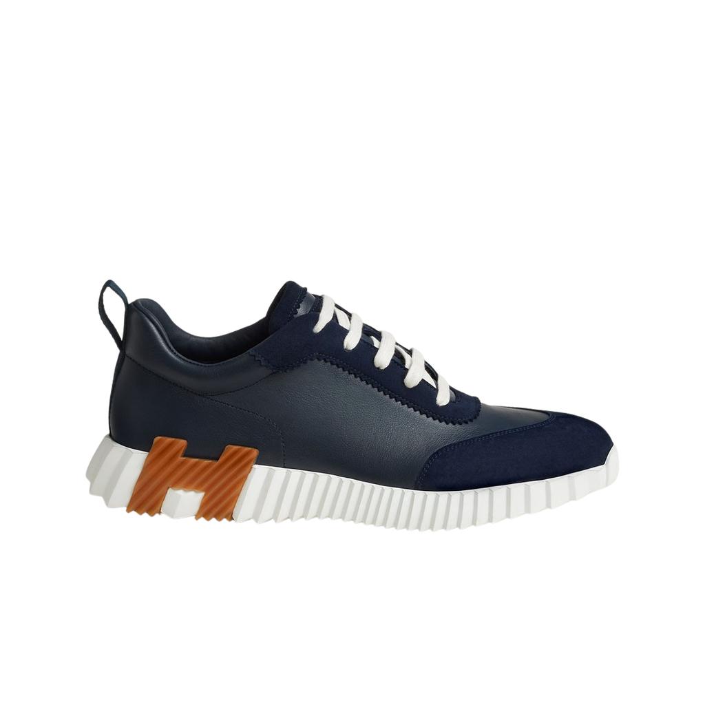 Hermes Кеды Bouncing из телячьей кожи, замши, козьей кожи и морской кожи