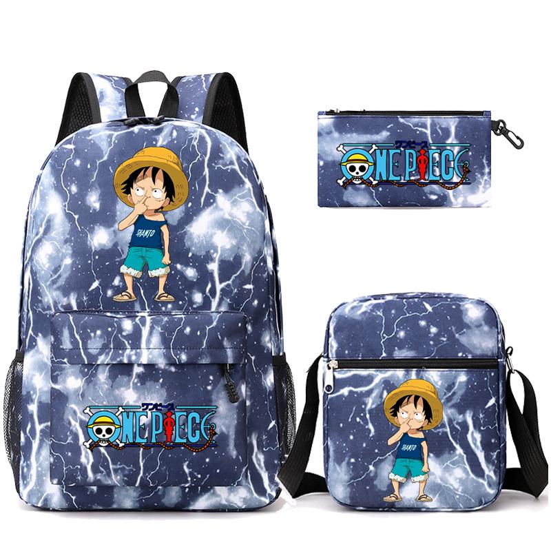 3 шт./компл. аниме цельный противоугонный рюкзак с моющейся сумкой через плечо пенал для девочек мальчиков подростков детей студентов рюкзак для отдыха Mochila