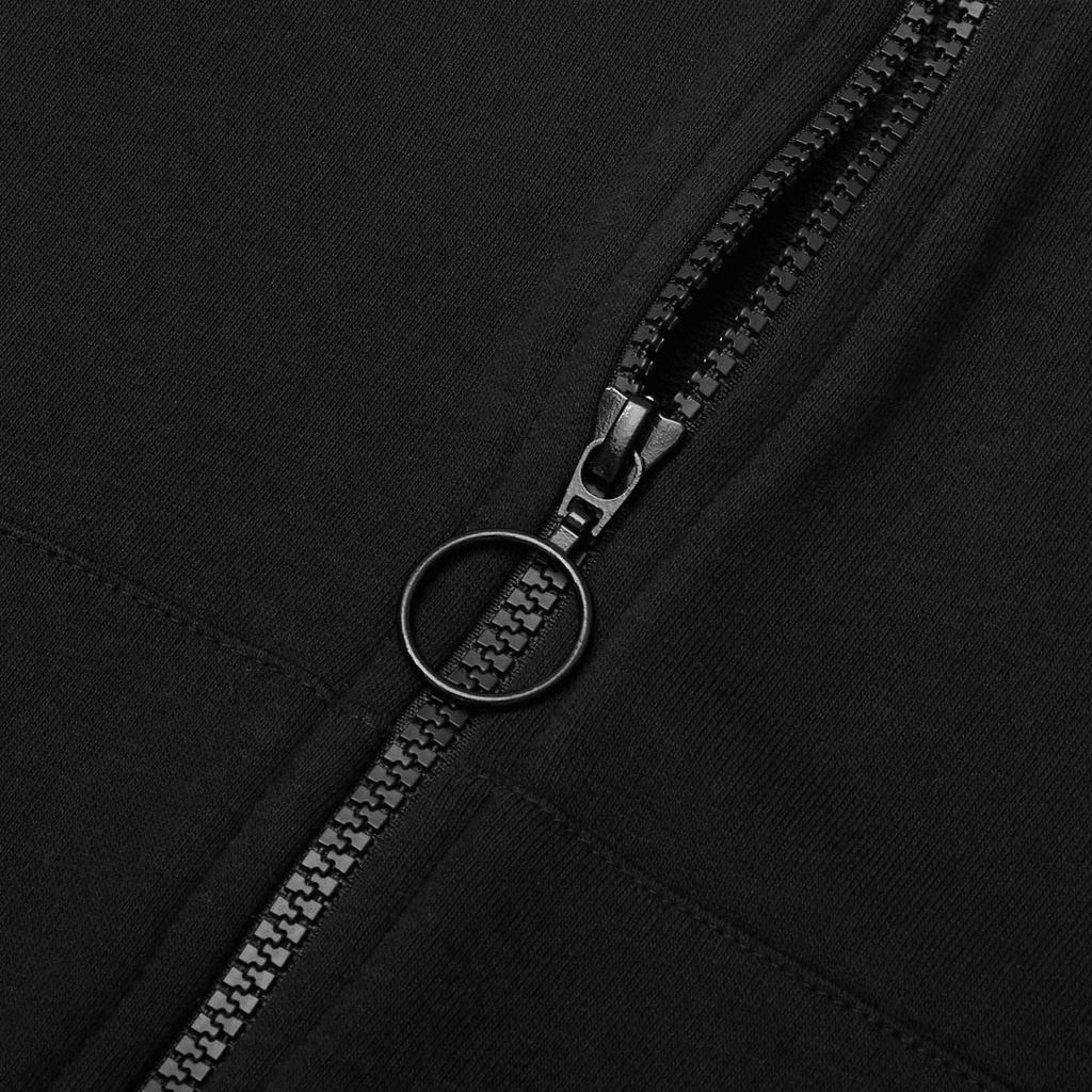 Puma BVB Dortmund Contrast Panel Logo Print Zip Hoodie Jacket Men Outerwear Black 764318-05