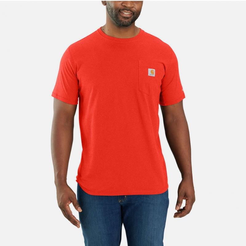 carhartt 104616  Футболка с коротким рукавом Force Pocket Currant Heather 93672 93672