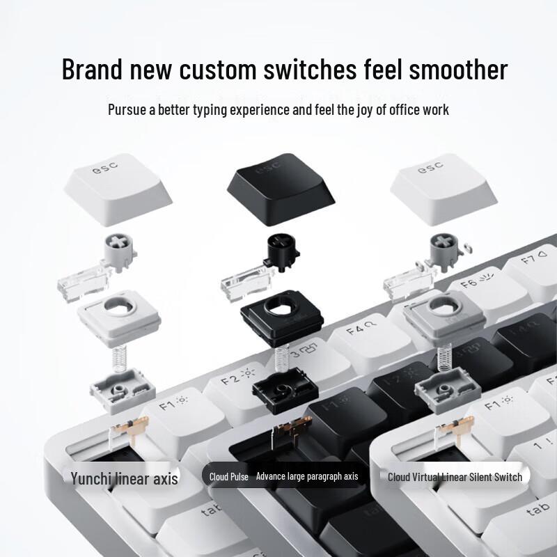 Lofree FLOW2 Low-Profile 84-Key Wireless Mechanical Keyboard