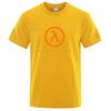 2025 Игра Half Life 1998 Лето Унисекс Круглый Вырез Повседневная Футболка Тонкий Хлопок Короткий Рукав Новая Модная Дышащая Футболка