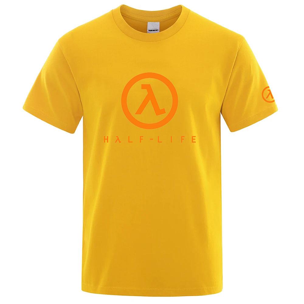 2025 Игра Half Life 1998 Лето Унисекс Круглый Вырез Повседневная Футболка Тонкий Хлопок Короткий Рукав Новая Модная Дышащая Футболка