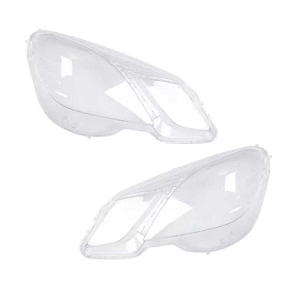 2PCS Front Headlight Glass Clear Cover For Mercedes Benz E-Class W212 2009-2014