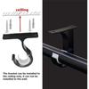1Pc Aluminum Alloy Curtain Rod Brackets Home Ceiling Drapery Hanging Rack  For Kitchen Living Room