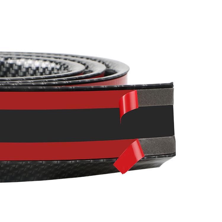 Universal Car Modification Rubber Tail Wing In Large, Small and Carbon Fiber Options with Pressure Wing and Rubber Strip.