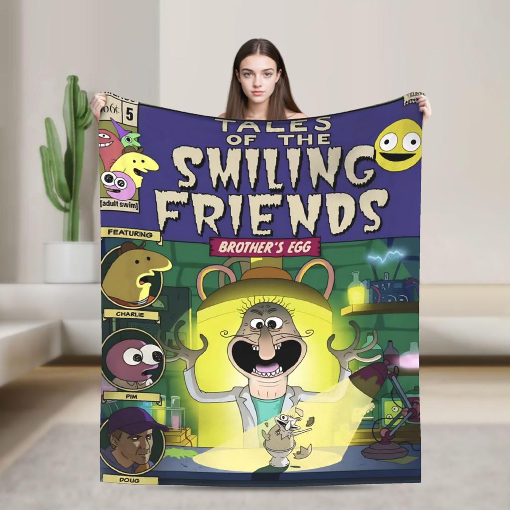 Smiling Friend Games Blanket Quality Warm Throw Blanket Winter Travel Office Outdoor Novelty Bedspread