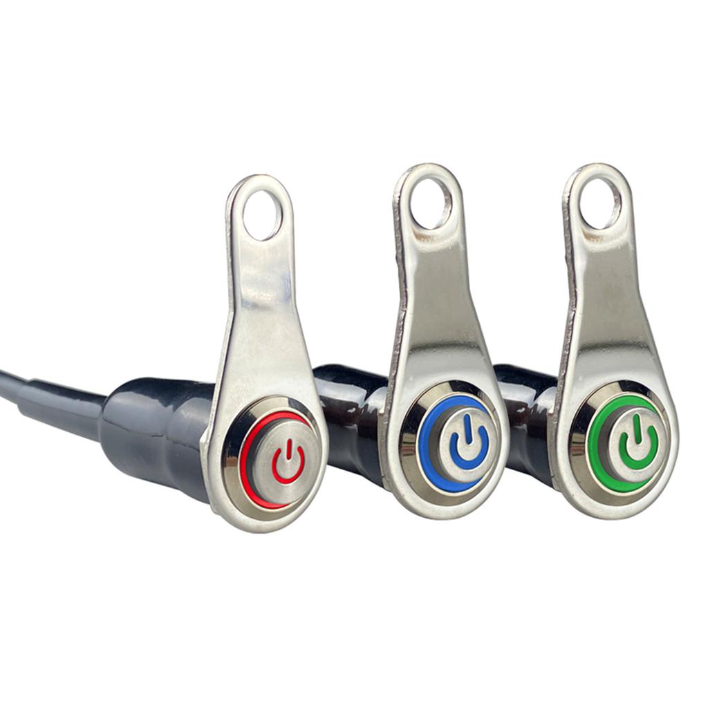 Мотоциклетный руль переключатель самовозврат кнопка сброса алюминиевый сплав для клаксона двигатель запуск выключатель водонепроницаемый