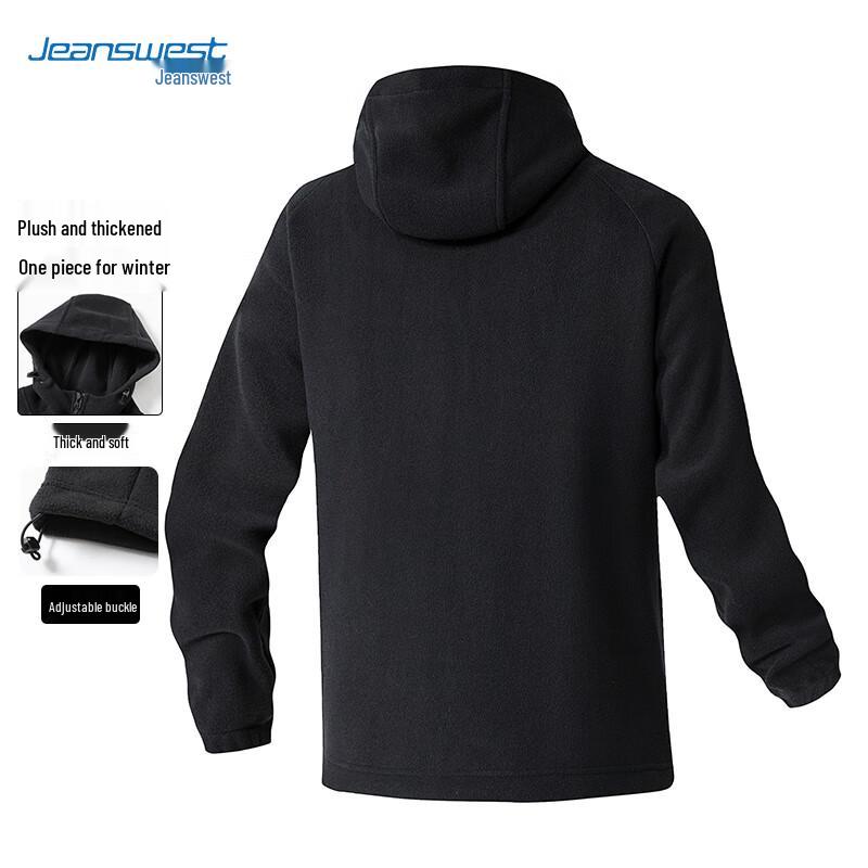 Jeanswest Men's Hooded Fleece Jacket